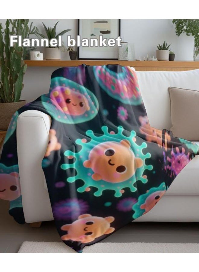 general Baby and children's cartoon flannel thin blanket (warm and comfortable, suitable for sleep, game use) 70cm*100cm - Image 5