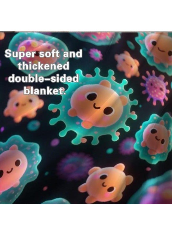 general Baby and children's cartoon flannel thin blanket (warm and comfortable, suitable for sleep, game use) 70cm*100cm - Image 1