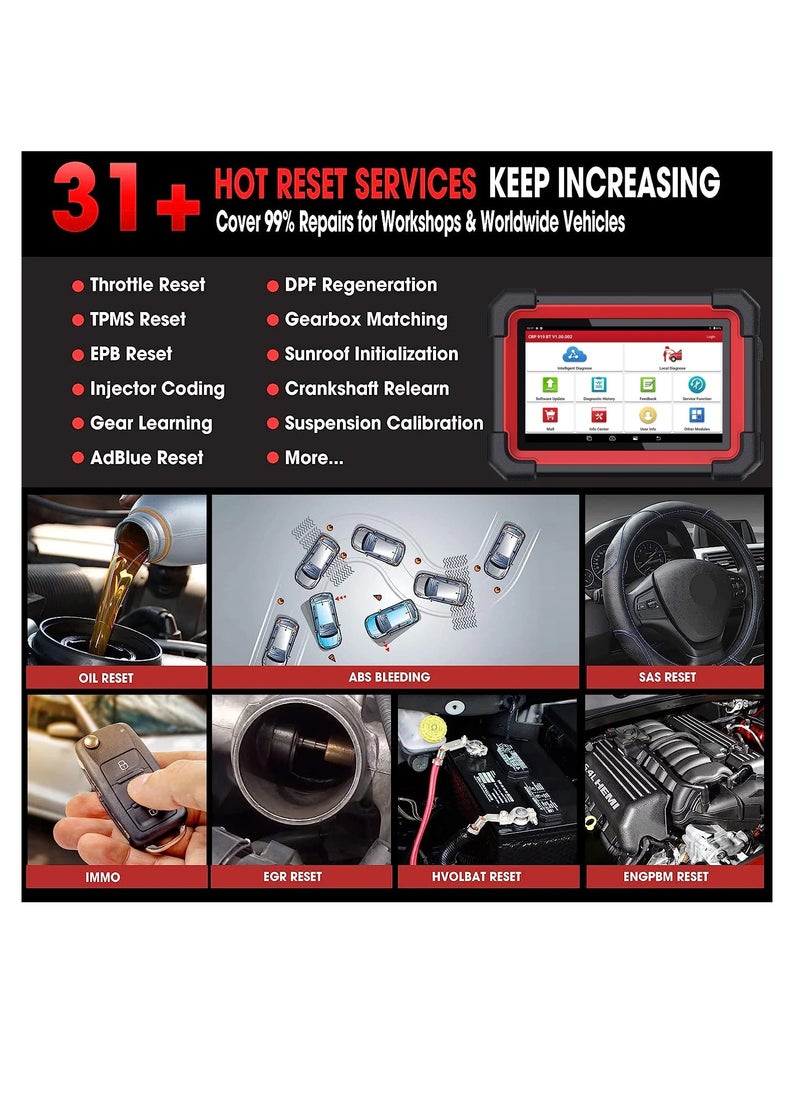 Launch - 2024 LAUNCH CRP919E BT Bidirectional Car Full Diagnostic Scanner Key Programming - Image 1