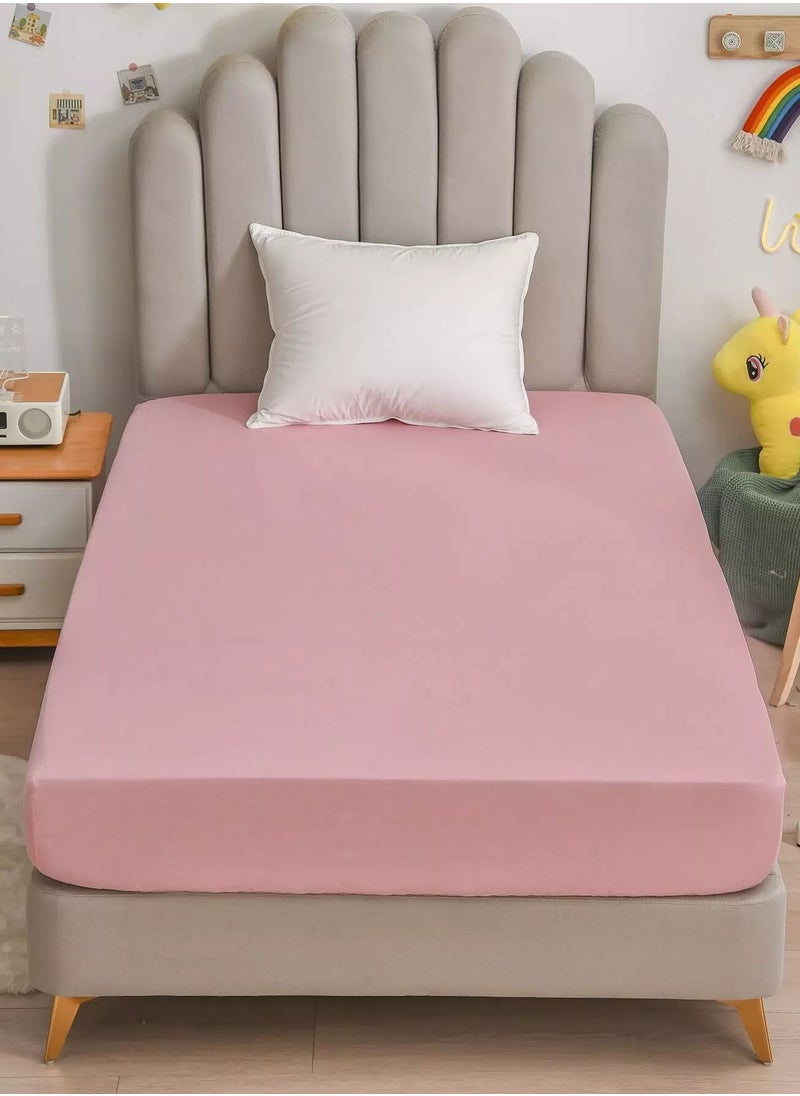 Generic Kids Plain Fitted Sheet  - Image 1