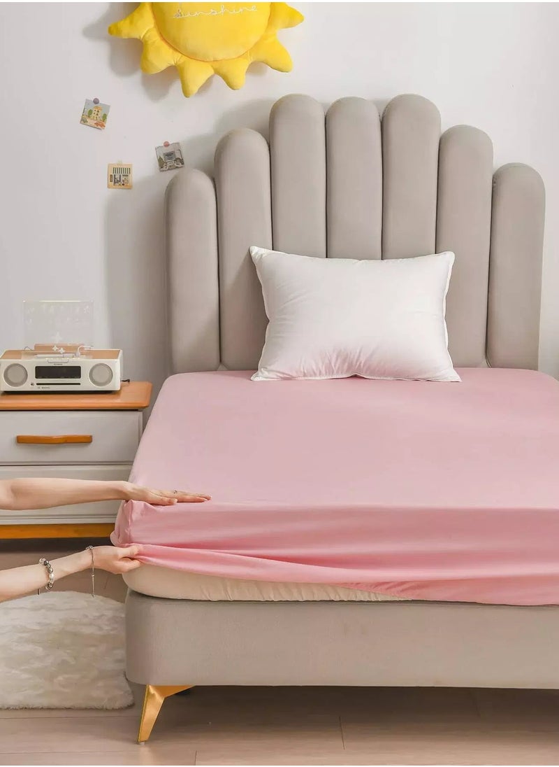 Generic Kids Plain Fitted Sheet  - Image 4