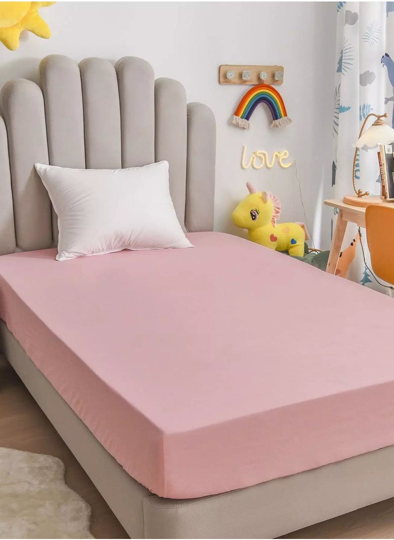Generic Kids Plain Fitted Sheet  - Image 2