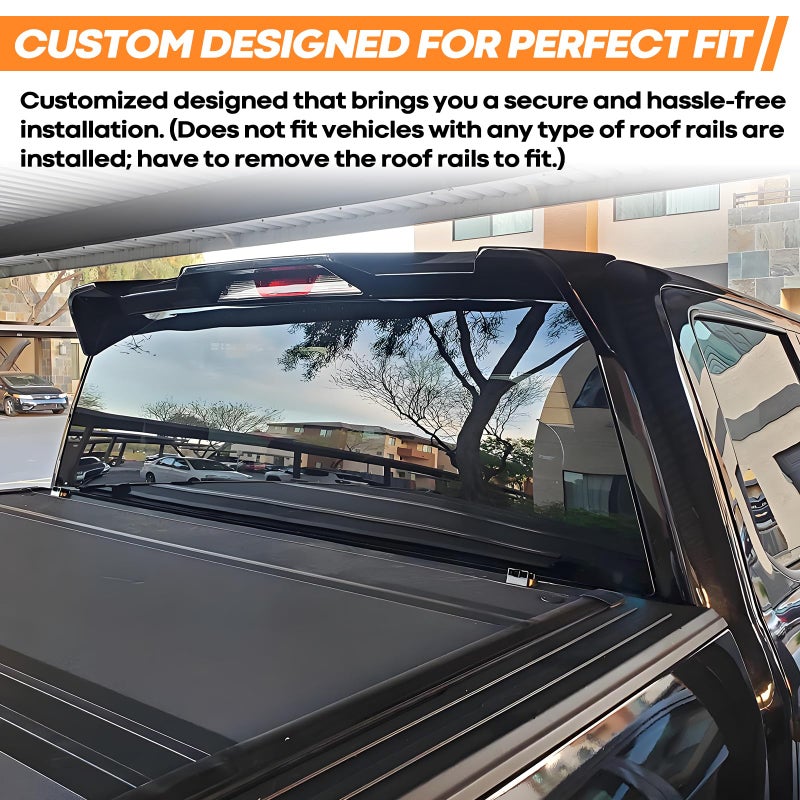 Femibon Rear Window Roof Spoiler Lip Wing Compatible with 2015-2020 Ford F150 F-150 XL/XLT/Raptor/Limited/Lariat/Platinumï¼ˆABSï¼‰ - Image 2