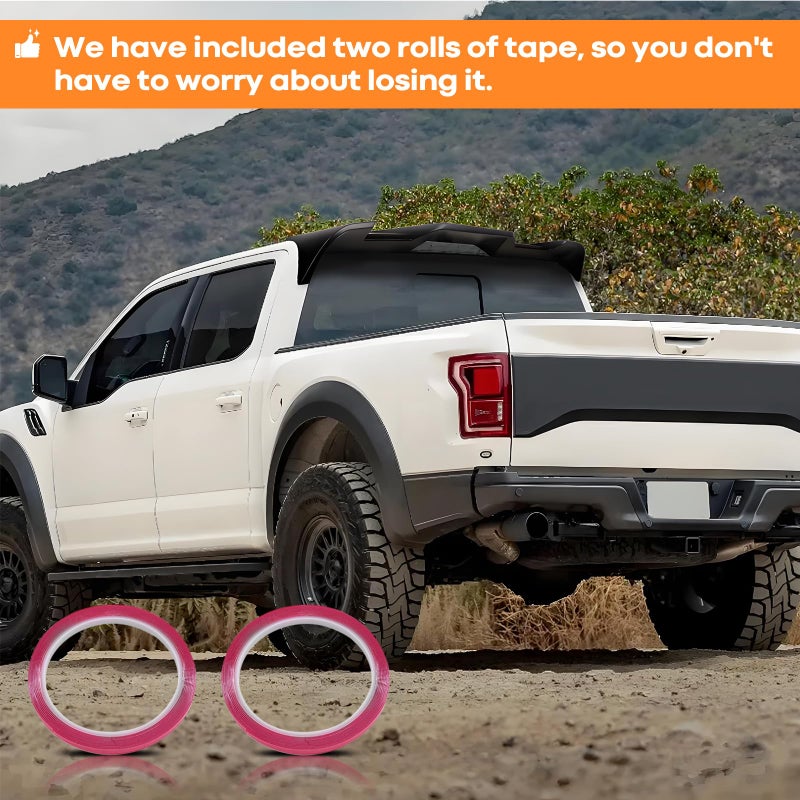 Femibon Rear Window Roof Spoiler Lip Wing Compatible with 2015-2020 Ford F150 F-150 XL/XLT/Raptor/Limited/Lariat/Platinumï¼ˆABSï¼‰ - Image 4