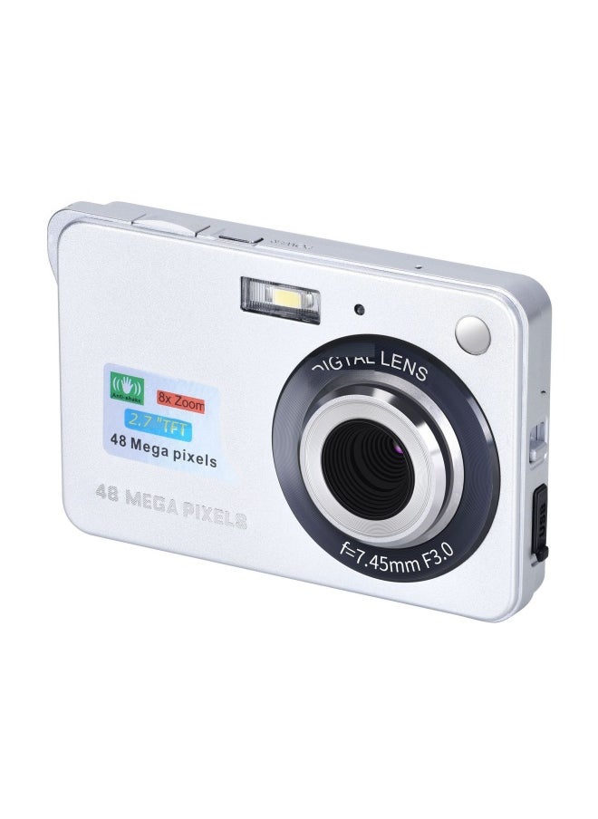 Generic Student Entry-level 4800 Million Pixel Vintage Digital Camera Selfie Card Camera High Definition Video 2.7k-Body Color:32G  - Image 5