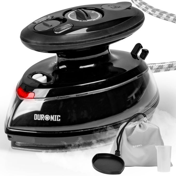 TRAVEL IRON SI3 BK MINI IRONS 35ML TANK STEAM IRON 400W LIGHTWEIGHT PORTABLE IRONING COMPACT VARIABLE HEAT SETTINGS FOR HOLIDAY QUILTING PATCHWORK APPLIQUE CRAFT