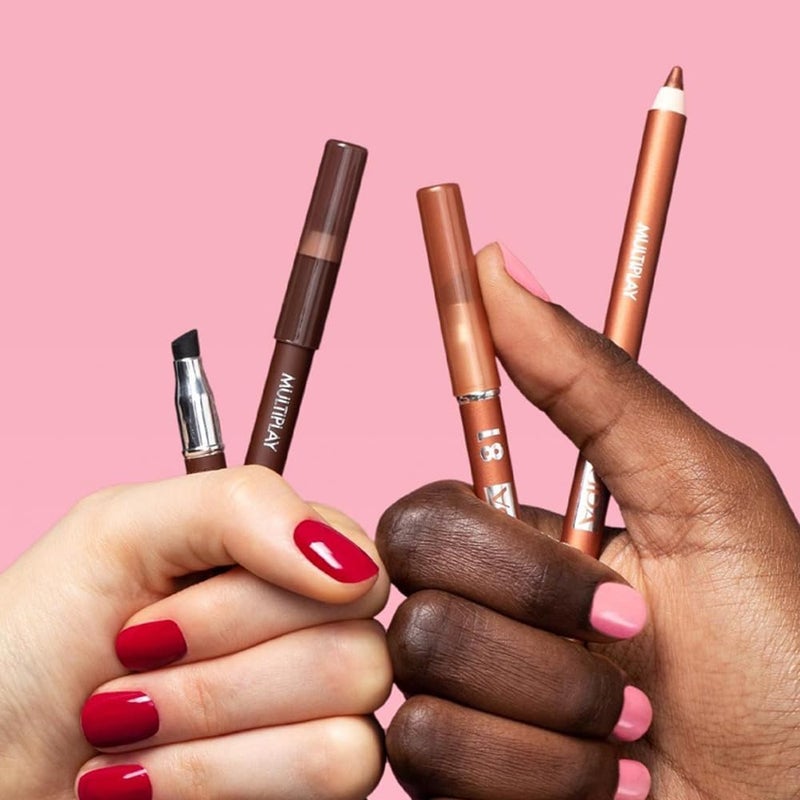 Pupa Milano Multiplay Eye Pencil - Creamy Blendable Eyeliner with Smudge Tip in 03 Pearly Sky - Image 5