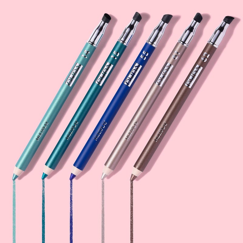 Pupa Milano Multiplay Eye Pencil - Creamy Blendable Eyeliner with Smudge Tip in 03 Pearly Sky - Image 3