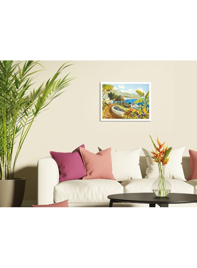 Pacifica Island Art Laguna Gazebo - Heisler Park - Laguna Beach California - From an Original Watercolor Painting by Robin Wethe Altman - Master Art Print 9" x 12" - Image 3
