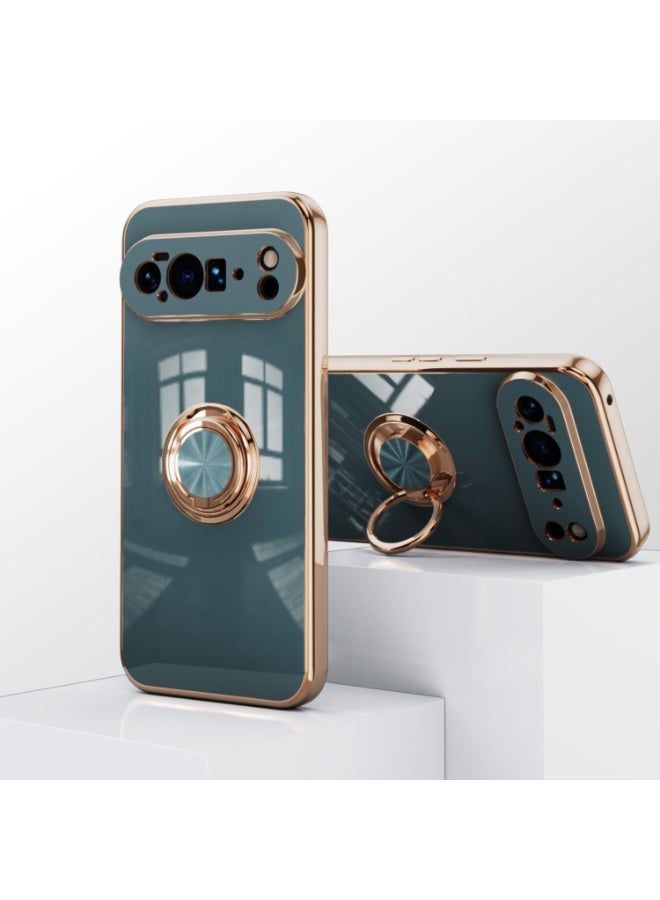 general Case for Google Pixel 10 Pro XL with Ring Stand 360 Degree Rotating, Soft TPU Silicone Case Shockproof Cover Ring Case - Image 5