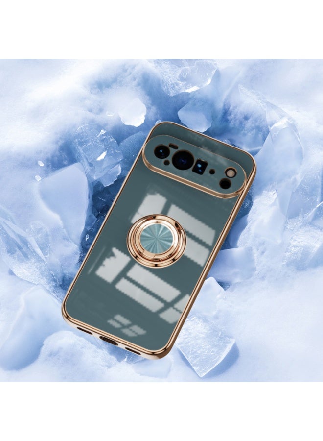 general Case for Google Pixel 10 Pro XL with Ring Stand 360 Degree Rotating, Soft TPU Silicone Case Shockproof Cover Ring Case - Image 4