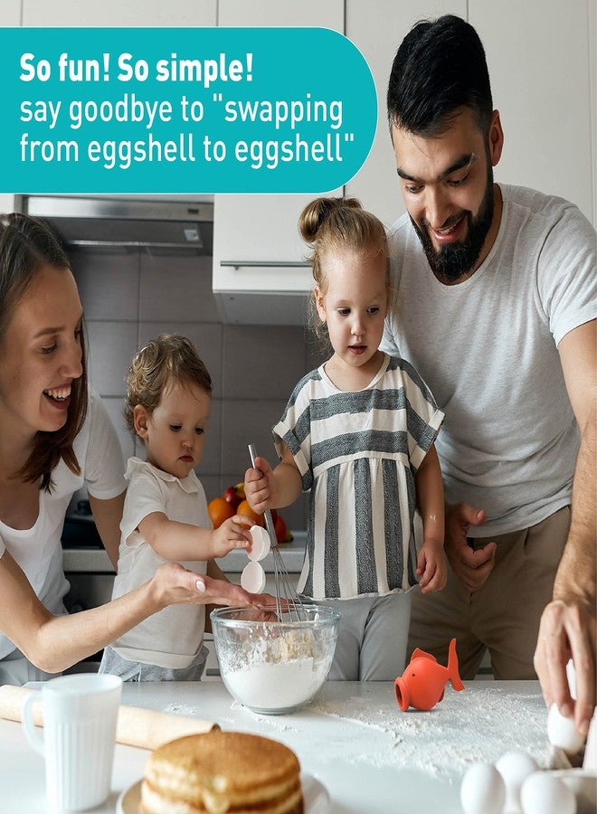 Peleg Design Egg Separator for Raw Eggs - Silicone Egg Yolk and White Separator, YolkFish Lips Swallow Release - Cute Kitchen Tool Gadget for Cooking/Baking - Image 2