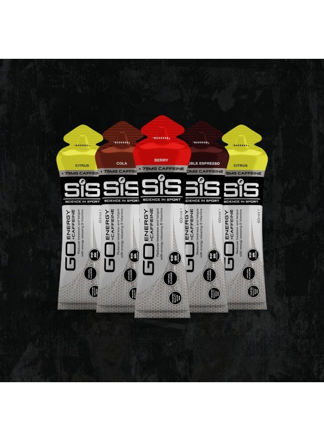 SIS GO Isotonic Energy Gels | 75mg Caffeine | 22g Carbohydrates | Low Sugar | Easily Digestible | Gluten Free | No Water Needed | Running Gels | Cola Flavour | 30 Pack - Image 5