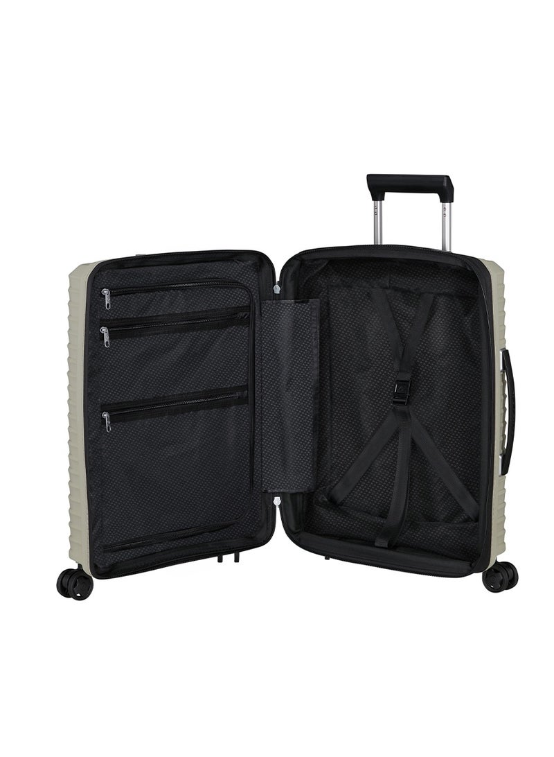 Samsonite Upscape Suitcase Cabin Size 55 cm / 20 inch, 4 Spinner Wheels, Polypropylene, Warm Neutral|Inner Mesh Pocket|Expandable|Removable Divider|TSA Lock|USB Port - 10 Years International Warranty - Image 3
