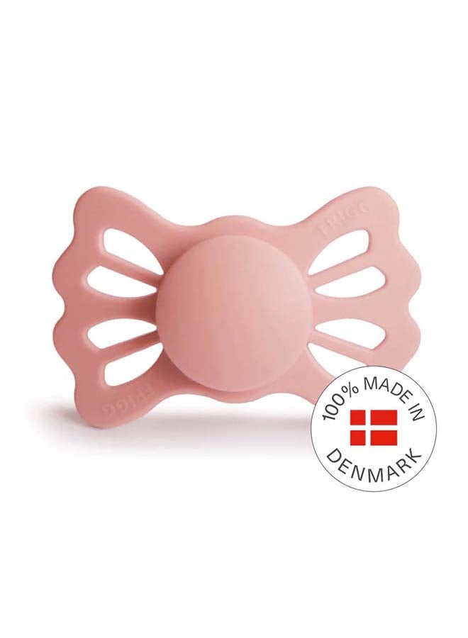 FRIGG Lucky Symmetrical Silicone Baby Pacifier 6-18M 1-Pack Pretty in Peach - Size 2