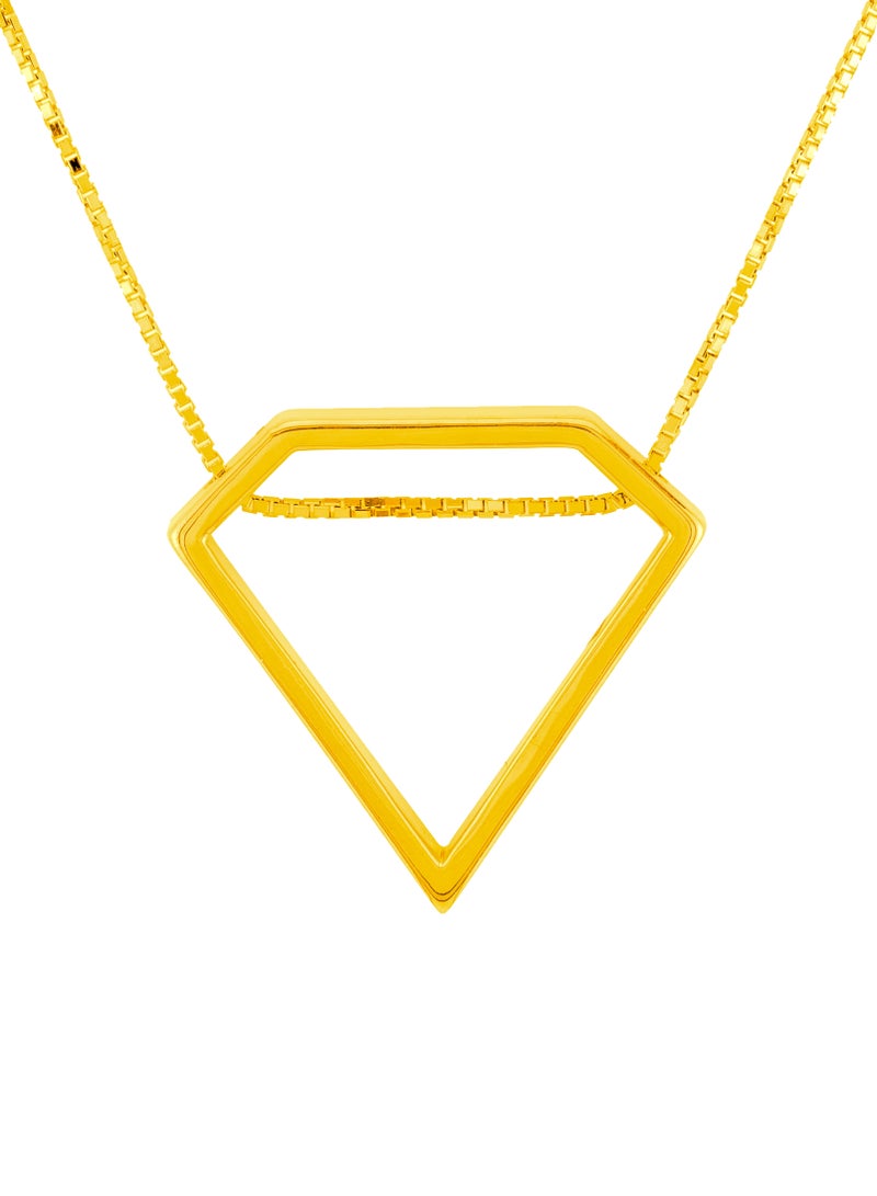 AAZ Jewellery L.L.C Diamond Shape 18K Gold Necklace (18 inches) - Image 1