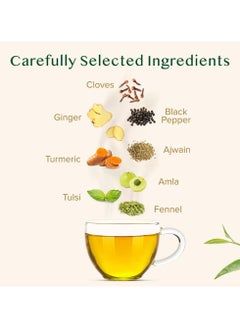 VAHDAM Vedic Kadha Herbal Tea Bags 15 Count Caffeine Free Pure Herbal Tisane Earthy and Savory Individually Wrapped  - Image 2