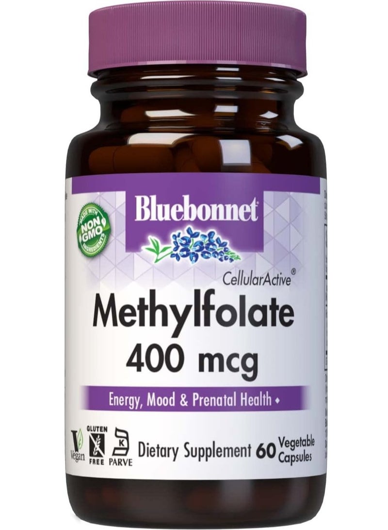 Bluebonnet CellularActive Methylfolate 400 mcg 60 Capsules – 60 Servings