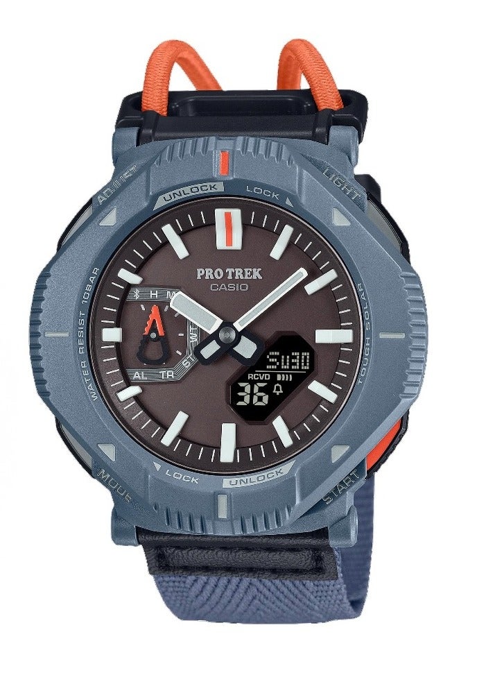 CASIO outdoor sports travel camping mountaineering watch Shi Ying movement resin strap Japan and South Korea watch men and women with the same black dial. - Image 1