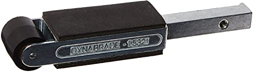 Dynabrade (15321) Contact Arm Assembly | 7/8" Diameter x 3/4" Wide, Rubber Wheel, with 1" (25 mm) Wide Platen | For 1" (25 mm) Wide x 18" (457 mm) Long Belts - Image 1