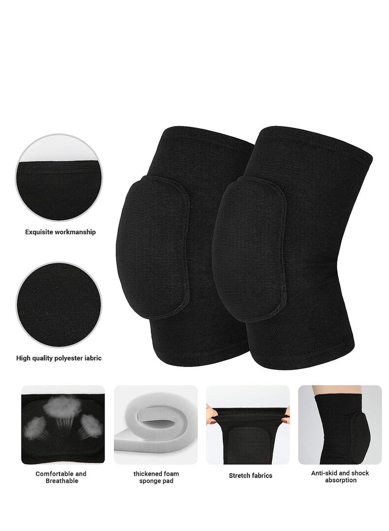 Non-Slip Knee Brace Soft Knee Pads Breathable Knee Compression Sleeve for Dance Wrestling Volleyball Basketball Running Football Jogging Cycling Arthritis Relief Meniscus Tear for Women Men
