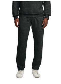 FRUIT OF THE LOOM Men'S Eversoft Fleece Sweatpants With Pockets, Moisture Wicking & Breathable, Sizes S4X, Black Heather, Medium  - Image 2