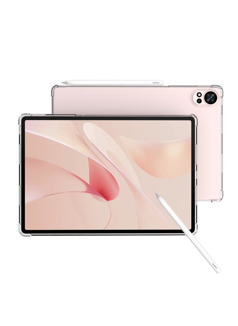 غطاء حماية شفاف ناعم من مادة TPU مقاوم للصدمات لجهاز HUAWEI MatePad Air مقاس 12 بوصة/HUAWEI MatePad 12 X