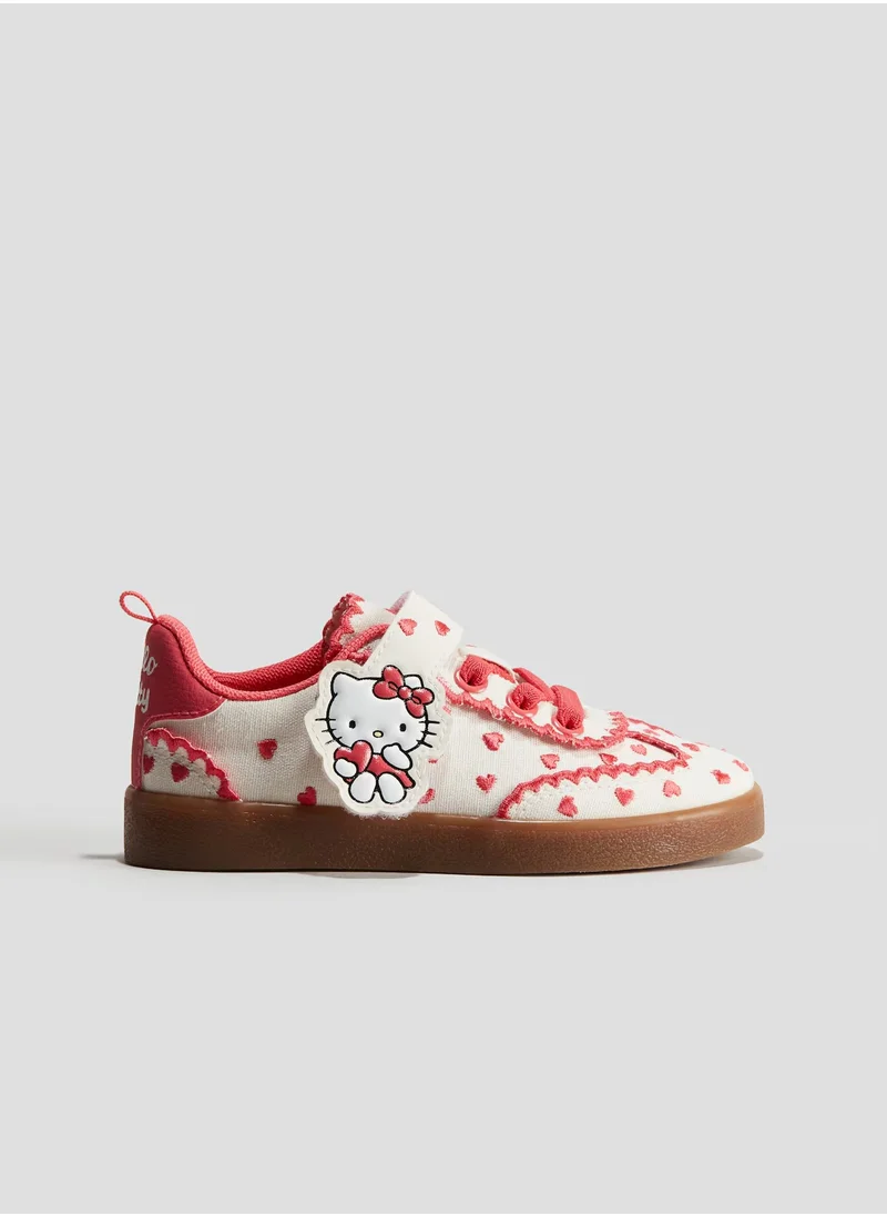 H&M Embroidered Canvas Trainers