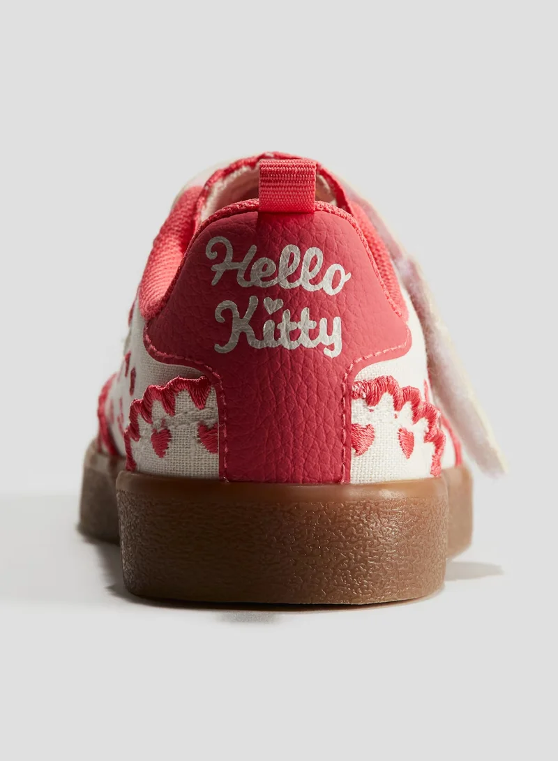 H&M Embroidered Canvas Trainers