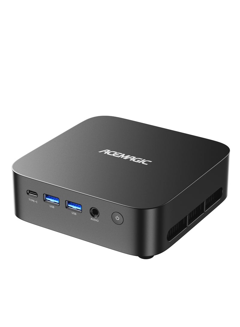 ACEMAGIC Mini PC ACEMAGIC AMD Ryzen Embedded R2544 (4C/8T, Up to 3.7GHz), 16GB DDR4 512GB SSD Mini Computers, Support 4K@60Hz Triple Display WiFi5/BT4.2/DP1.4/HDMI2.0/USB3.2 Gen1 Type-C,Windows 11 Pro Black - Image 1
