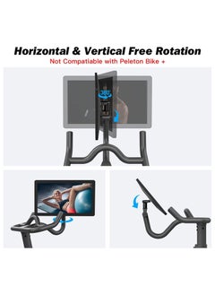 KASTWAVE Aviation Aluminum Screen Monitor Adjuster for Peloton Bike 360° Movement Monitor Adjuster Sturdy Hold Accessories Easily Adjust and Rotate Your Screen  - Image 4
