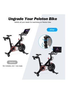 KASTWAVE Aviation Aluminum Screen Monitor Adjuster for Peloton Bike 360° Movement Monitor Adjuster Sturdy Hold Accessories Easily Adjust and Rotate Your Screen  - Image 5