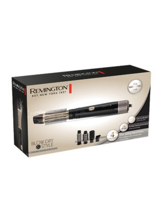 Blow and Dry Caring Air Styler - Hair Dryer, Hot Brush and Hair Curler for Mid to Long Length Hair, 4 Attachments, 1000 Watts, AS7500 - Black Black - view 2