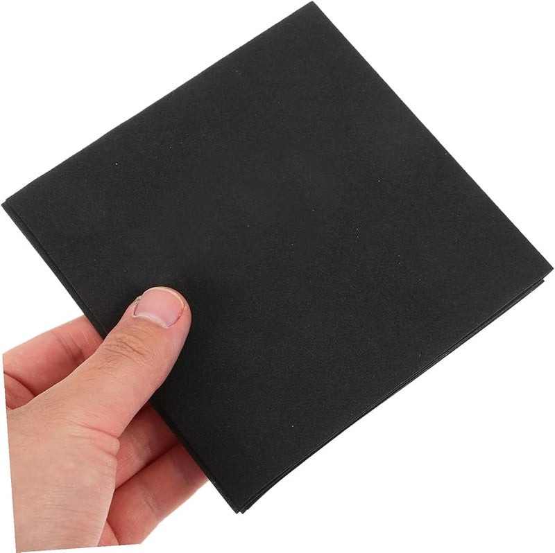 50 قطعة من مناديل العشاء السوداء التي تستخدم لمرة واحدة، ناعمة وصديقة للبشرة، مناسبة لفنادق الولائم والحفلات والأعراس - Image 4