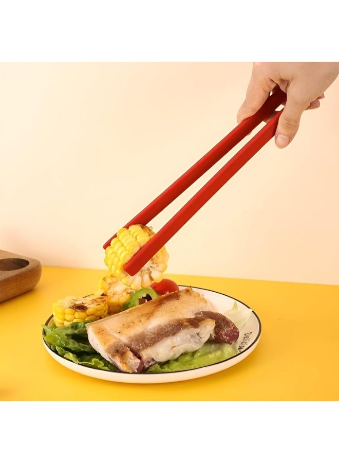 High-Quality Silicone Food Tongs, Kitchen Tongs with Long Handle for Comfortable Handling and Better Culinary Control, Multi-Purpose Cooking and Serving Tongs, 1 Piece - Image 2