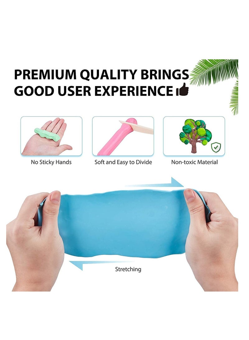 SYOSI Polymer Clay Kit,TERRIFI 32 Colors Oven Bake DIY Modeling Clay with Sculpting Tools, NonToxic & Safe, Art Craft Gifts Clay for Kids. - Image 3