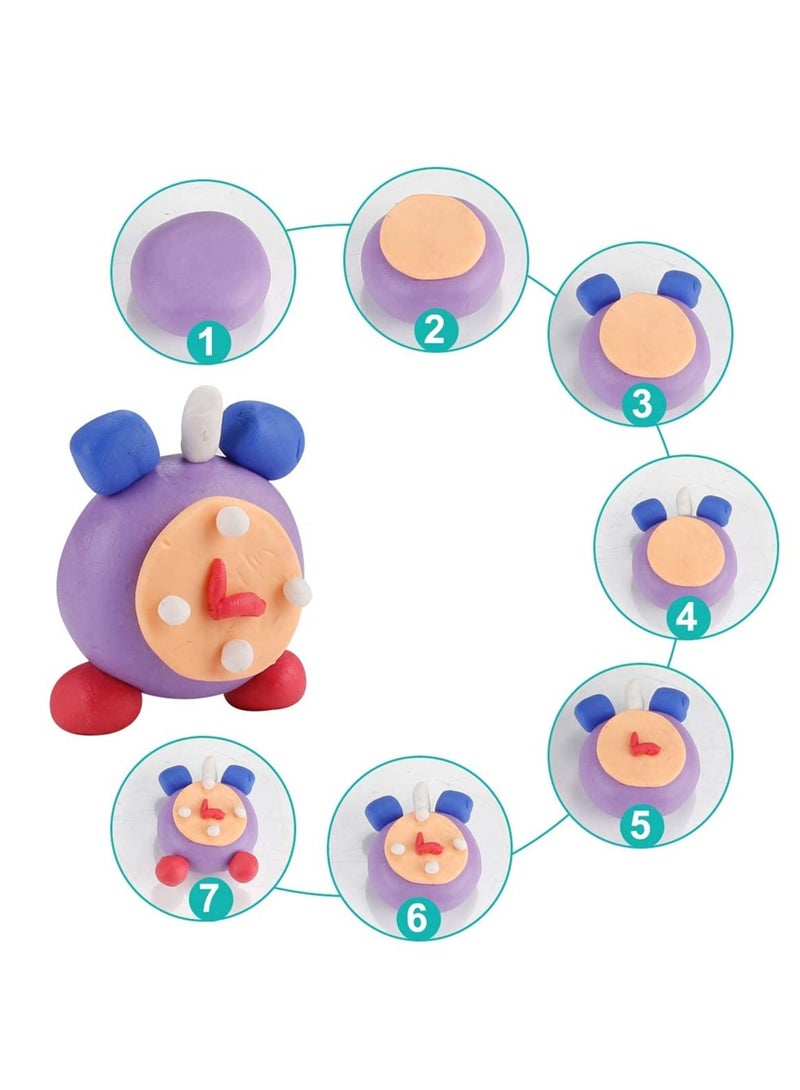 SYOSI Polymer Clay Kit,TERRIFI 32 Colors Oven Bake DIY Modeling Clay with Sculpting Tools, NonToxic & Safe, Art Craft Gifts Clay for Kids. - Image 4