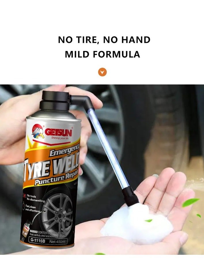 GETSUN Combo - Buy 3PC GETSUN Emergency Tyre Weld Puncture Repair 450ml G-1116B - Image 3