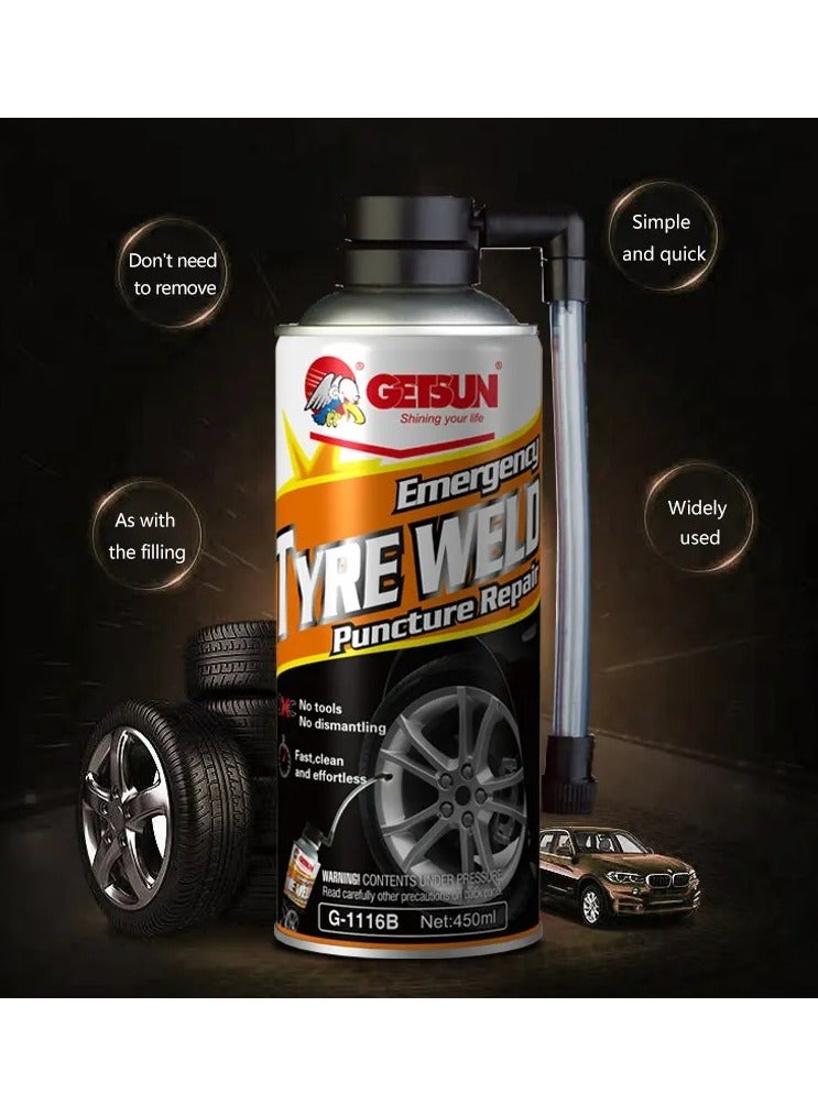 GETSUN Combo - Buy 3PC GETSUN Emergency Tyre Weld Puncture Repair 450ml G-1116B - Image 5