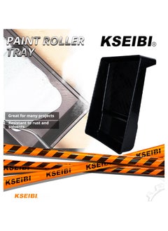 KSEIBI Paint Roller Tray 365*275*60mm., Paint Trays, to application of paint with a roller., Plastic Paint Pan with Deep Paint Pocket, Disposable Paint Tray, Paint Supplies for House Painting(Black)  - Image 4