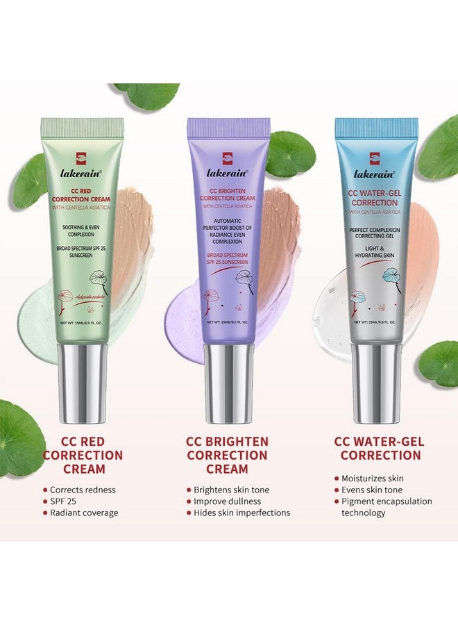 NICEFACE Cc Red Correction Cream With Centella - Color Correcting Formula For Blemishes, Red Skin, & Acne Marks - Lightweight, Non-Greasy - Hydration Skin And Spf Protection (Green) - Image 3
