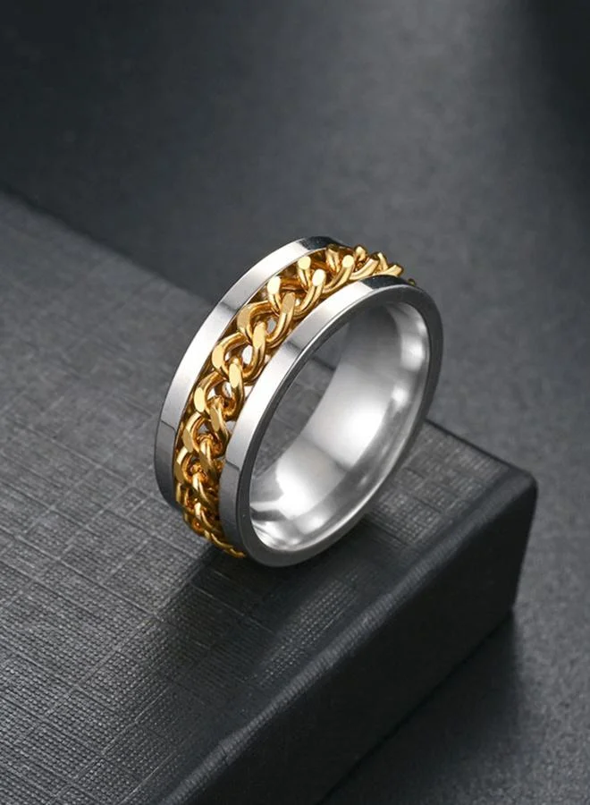 Take Two  Gold Chain Spinner Ring for Women | Best Price UAE