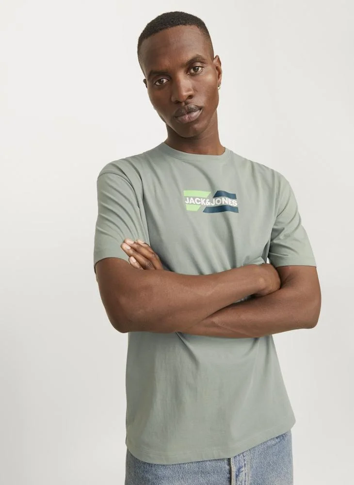 JACK & JONES Logo Crew Neck T-Shirt