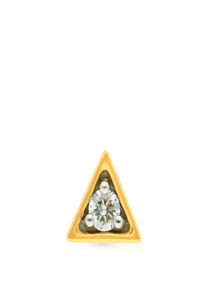 Malabar Gold and Diamonds 18 Carat 750 Purity Yellow Diamond Nosepin MNGNNP0303YVS-G for Women  - Image 2