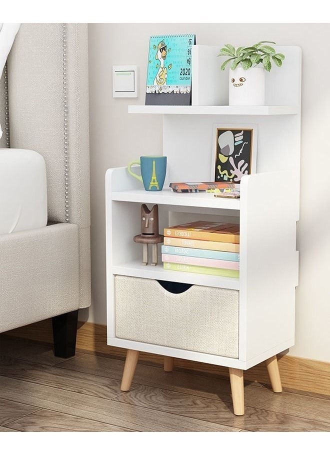 fashionhome - Modern Design 3 Shelfs and 1 Drawer Side Table 36.5 x 27.5 x 71 cm - Image 1