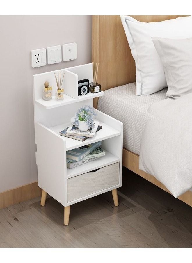 fashionhome - Modern Design 3 Shelfs and 1 Drawer Side Table 36.5 x 27.5 x 71 cm - Image 1