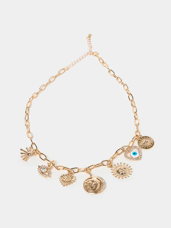 Styli Styli Multi Charm Link Chain Necklace