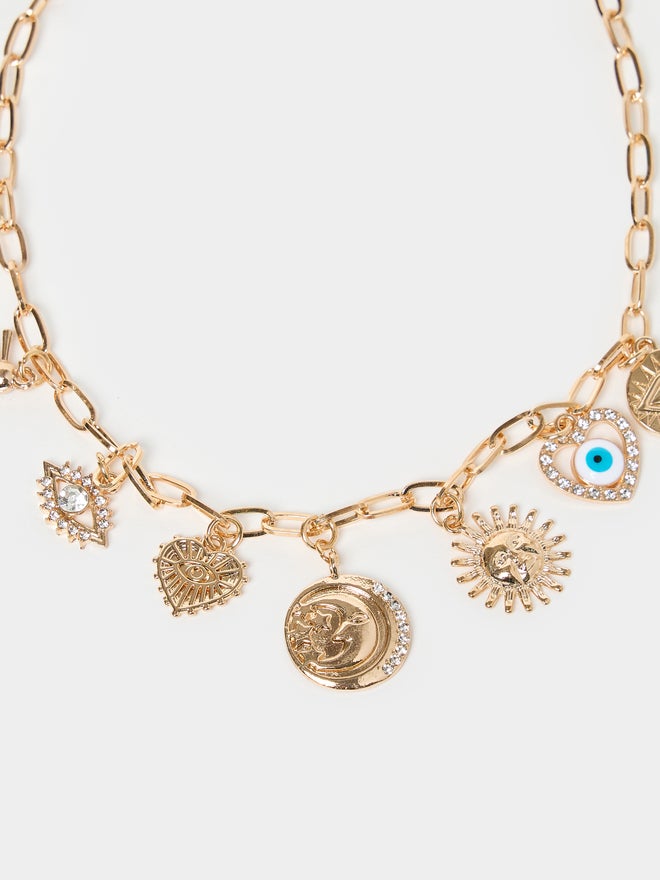 Styli Styli Multi Charm Link Chain Necklace  - Image 3