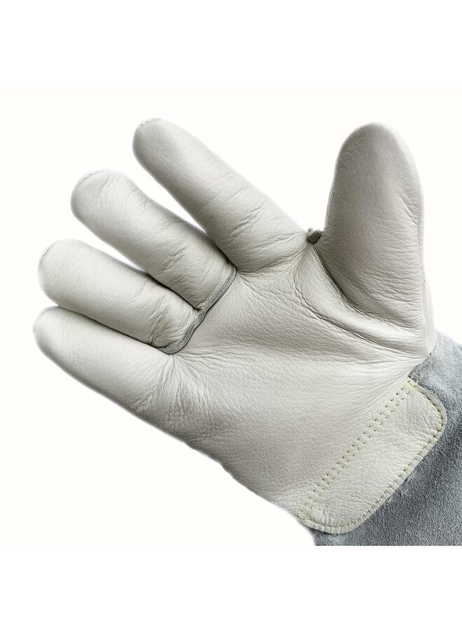 قفازات تبريد فائقة 60 سم، قفازات واقية من النيتروجين السائل منخفض الحرارة LN2، قفازات مجمدة آمنة للتخزين البارد - Image 4