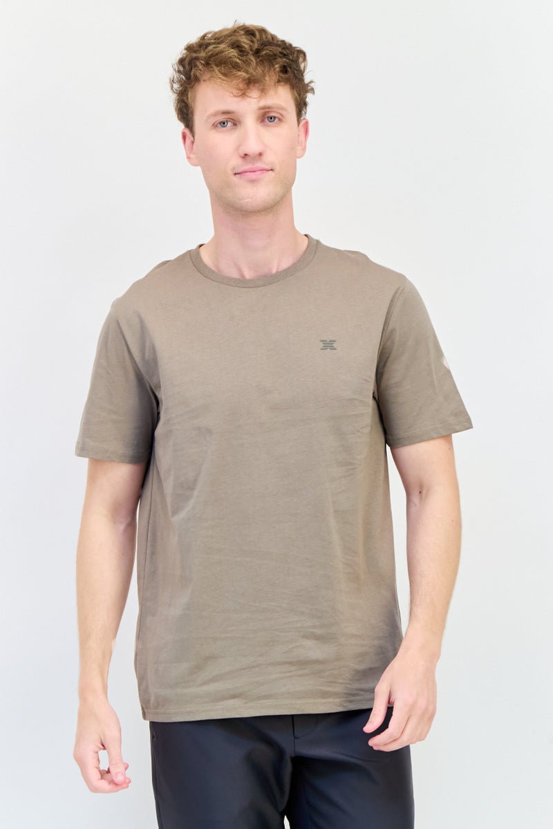 RBX Men Sportswear Fit Short Sleeve Outdoor T-Shirt, Light Olive - Image 1